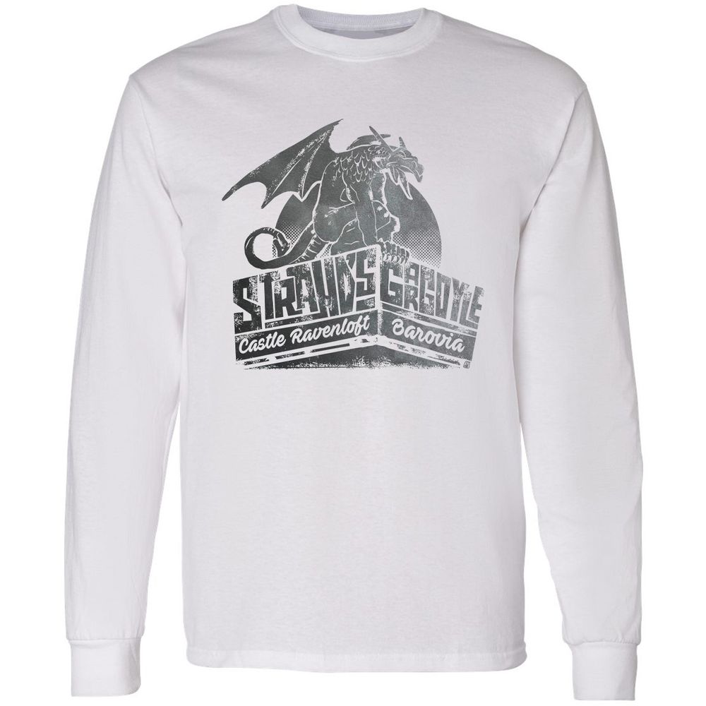 Strahd’s Gargoyle Long Sleeve T-Shirt - White - 5