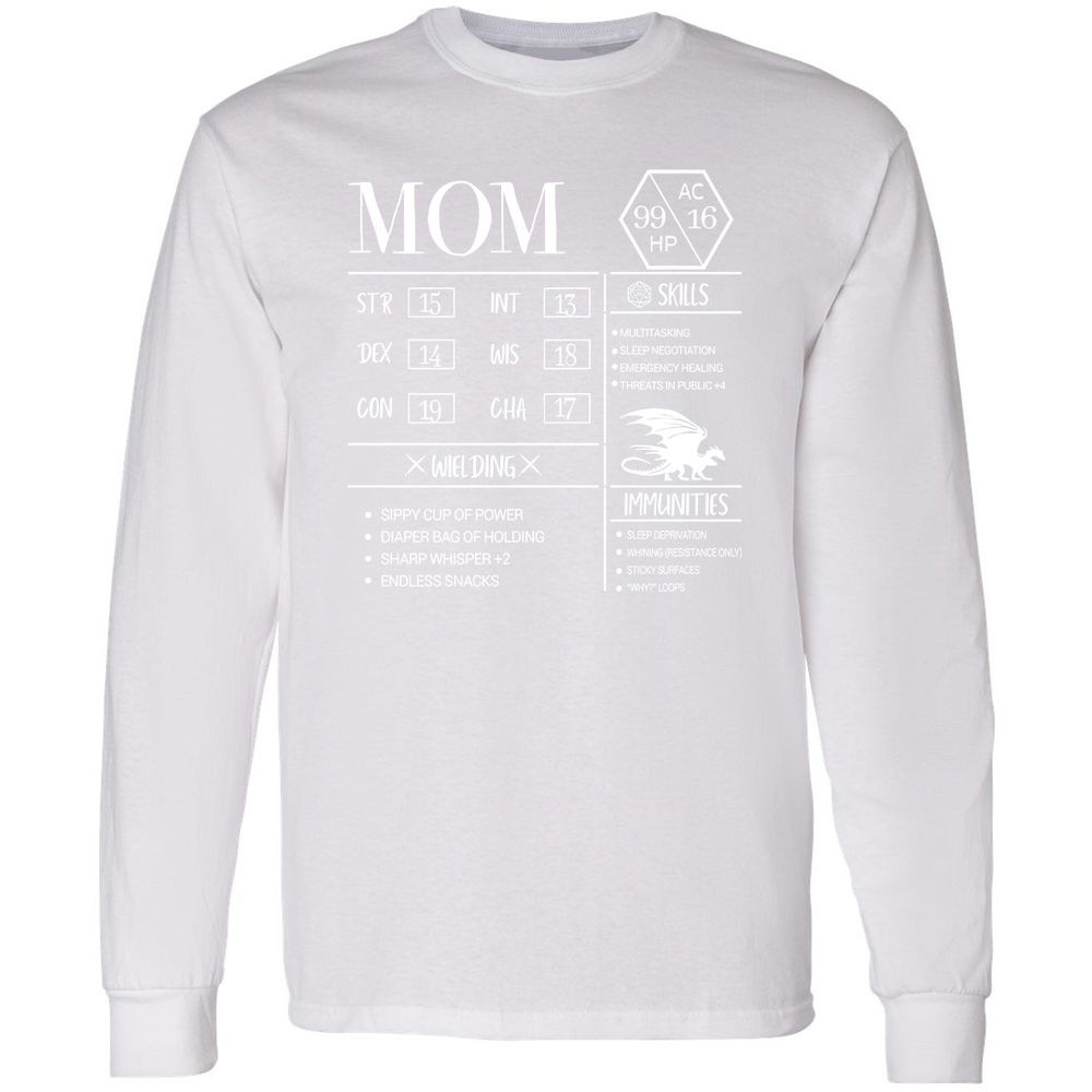 Mom New Long Sleeve T-Shirt - White - 5