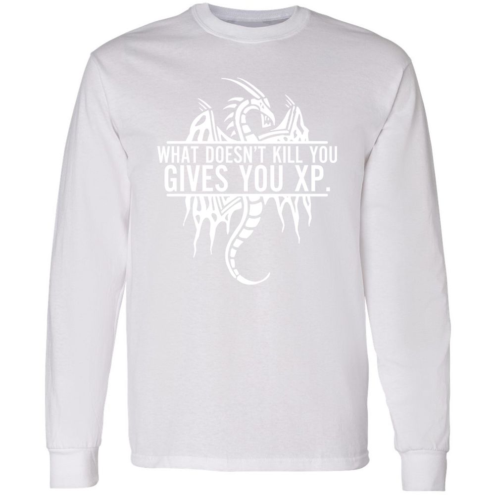 What Doesn't Kill You Long Sleeve T-Shirt - White - 5