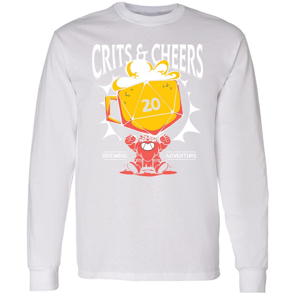 Crits & Cheers Long Sleeve T-Shirt - White - 5