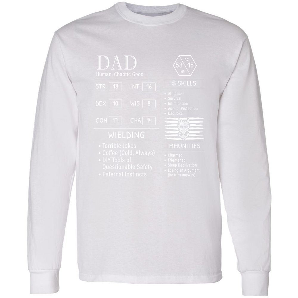Dad Stats New - White - 5