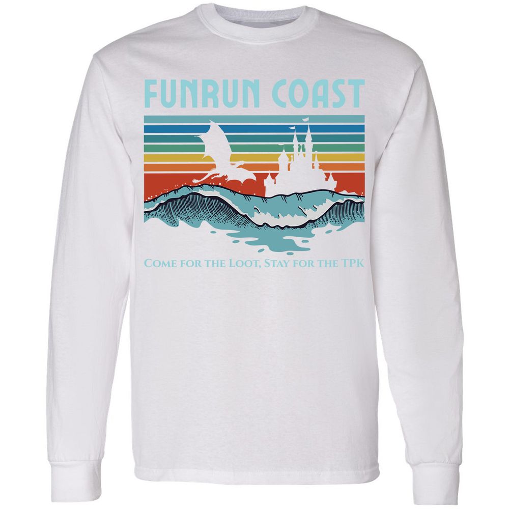 FUNRUN COAST Long Sleeve T-Shirt - White - 5