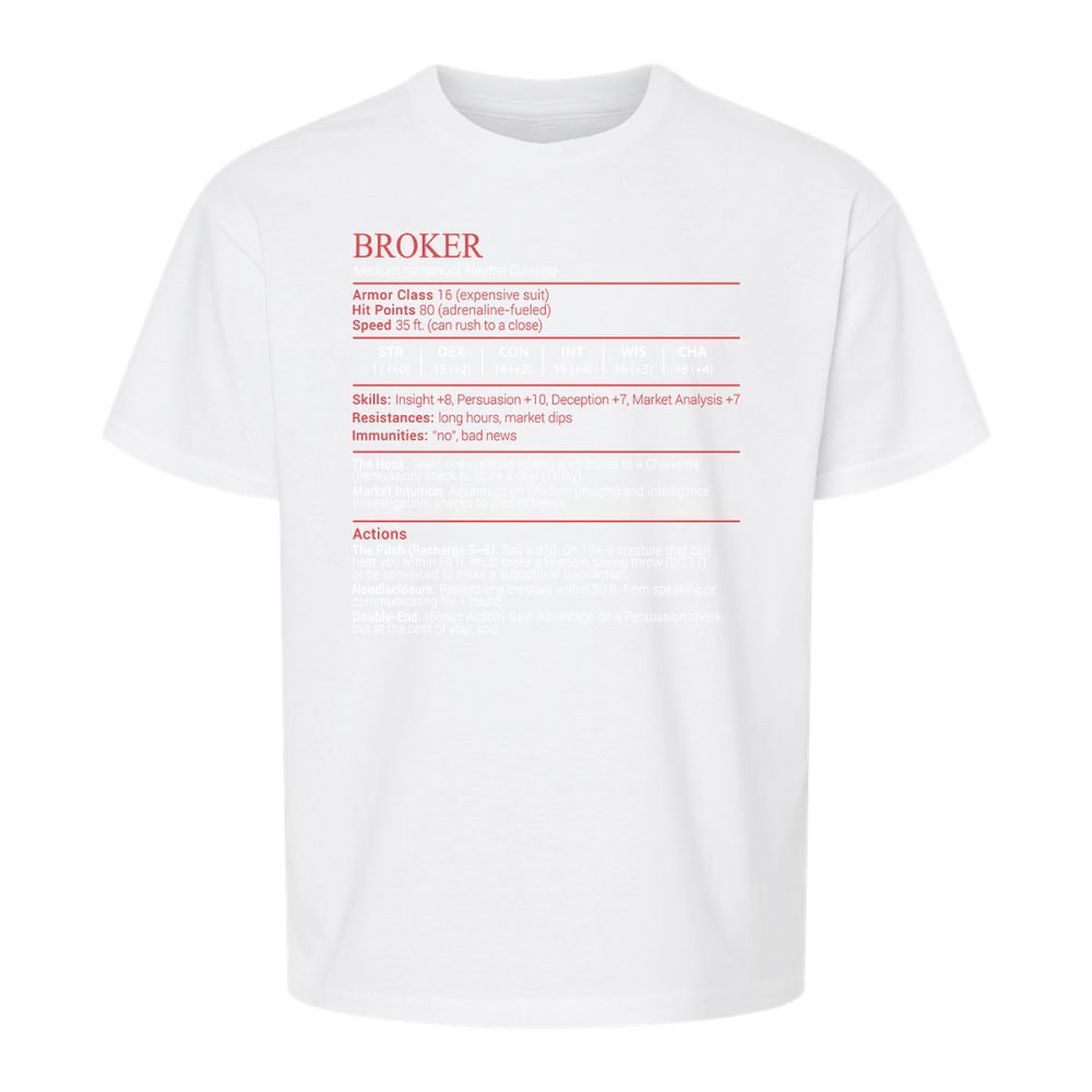 Broker Stats Block - White - 5