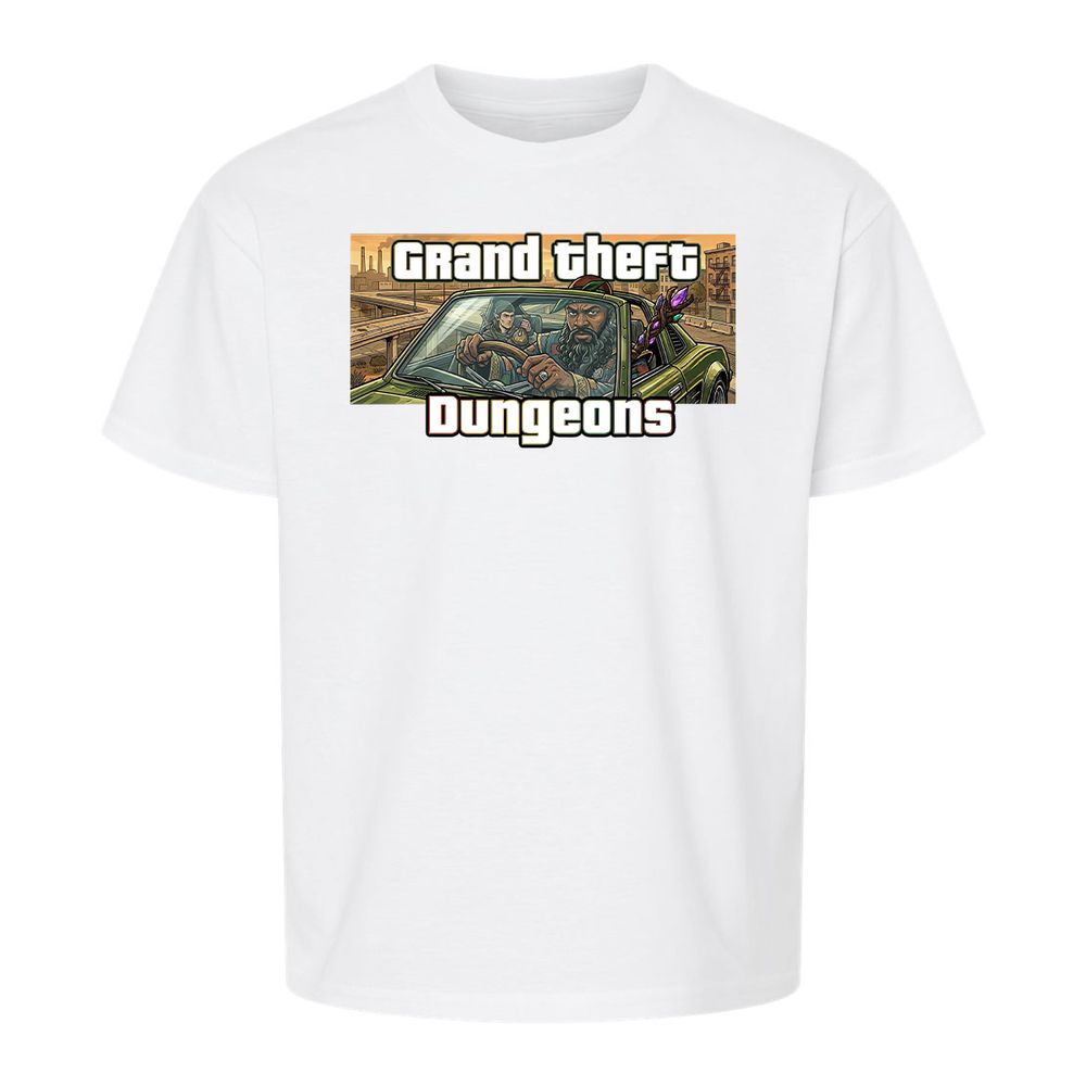 Grand Theft Dungeons Kids T-Shirt - White - 5