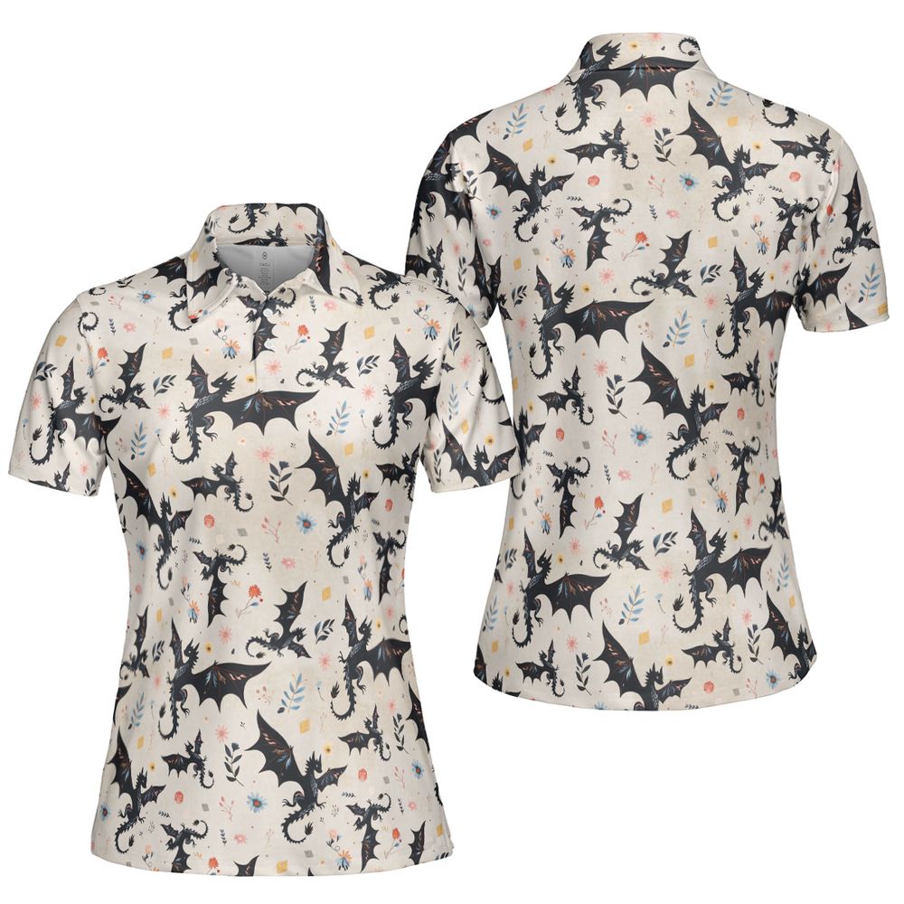 Floral DnD Dragon Pattern -  - 5