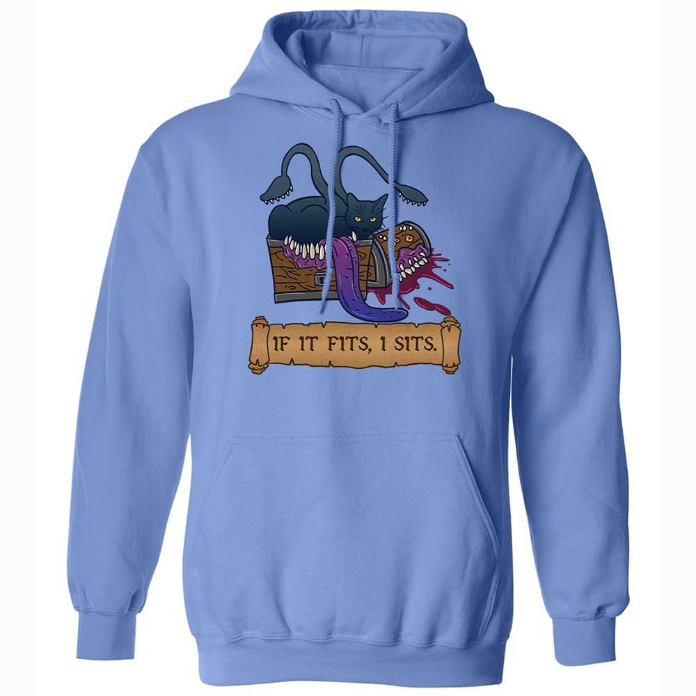 If It Fits I Sits Classic Unisex Hoodie - Carolina Blue - 6