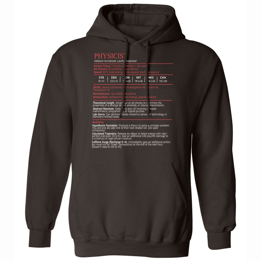 Physicist Stats Block - Dark Chocolate - 6