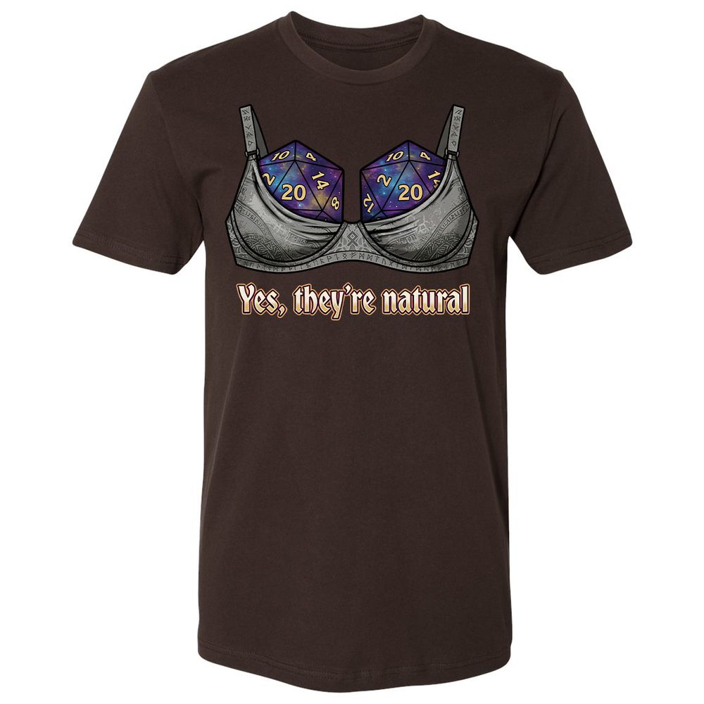 They Are Natural Nat20 Premium Unisex T-Shirt - Dark Chocolate - 6