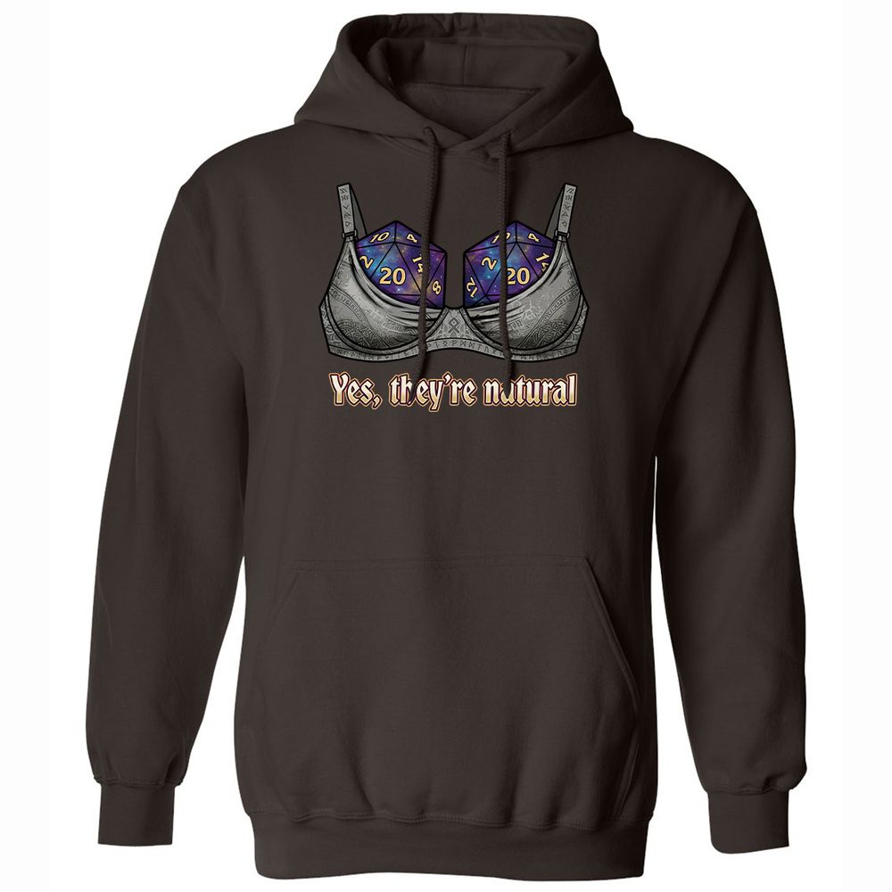 They Are Natural Nat20 Classic Unisex Hoodie - Dark Chocolate - 6