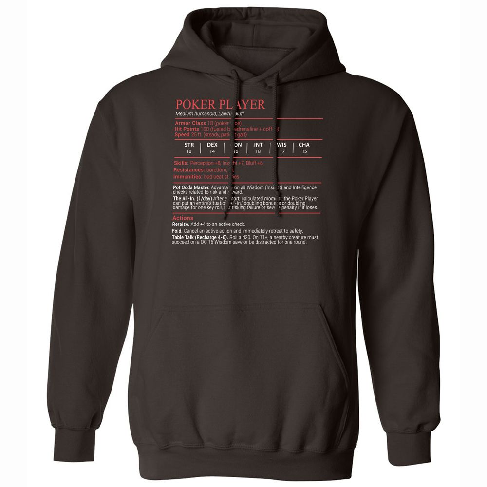 Poker Player Stats Block - Dark Chocolate - 6