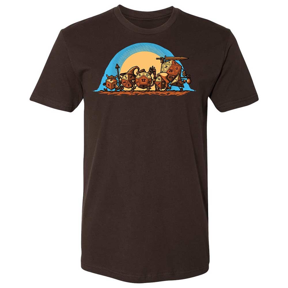 The Fellowship Of The Dice Premium Unisex T-Shirt - Dark Chocolate - 6