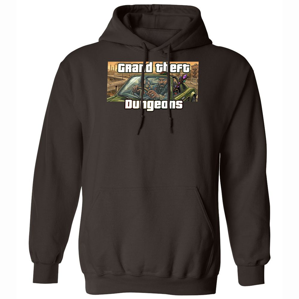 Grand Theft Dungeons Classic Unisex Hoodie - Dark Chocolate - 6