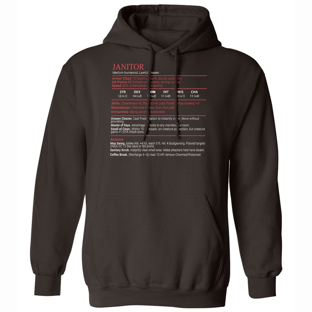 Janitor Stats Block - Dark Chocolate - 6