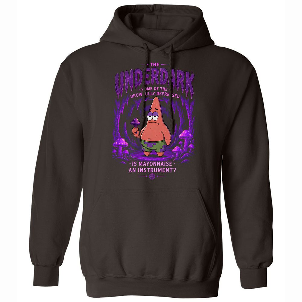 The Underdark Classic Unisex Hoodie - Dark Chocolate - 6