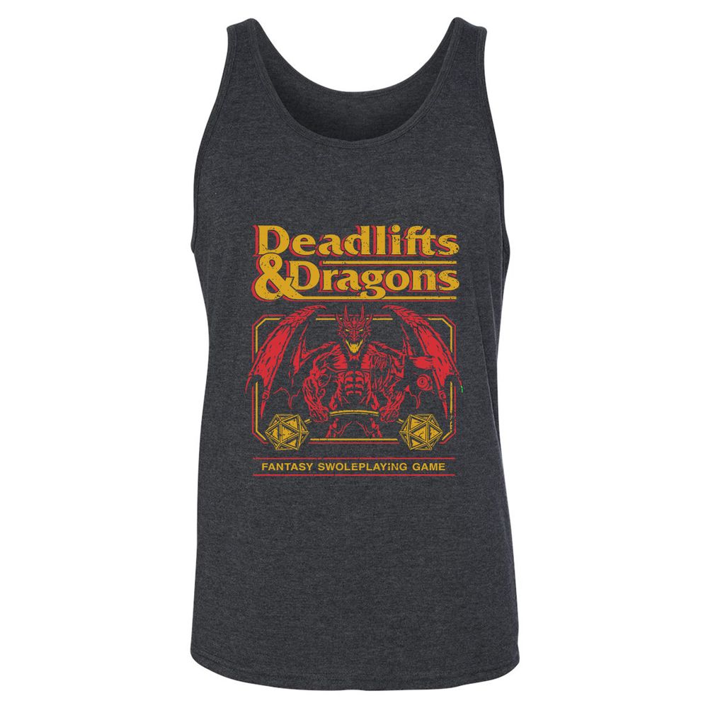 Deadlifts & Dragons - Dark Grey Heather - 6