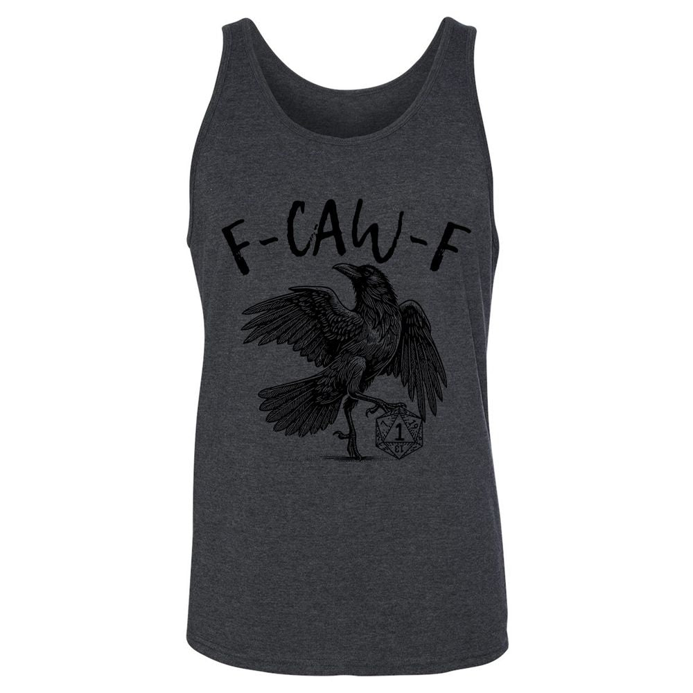 Unisex Jersey Tank - White - Dark Grey Heather - 6