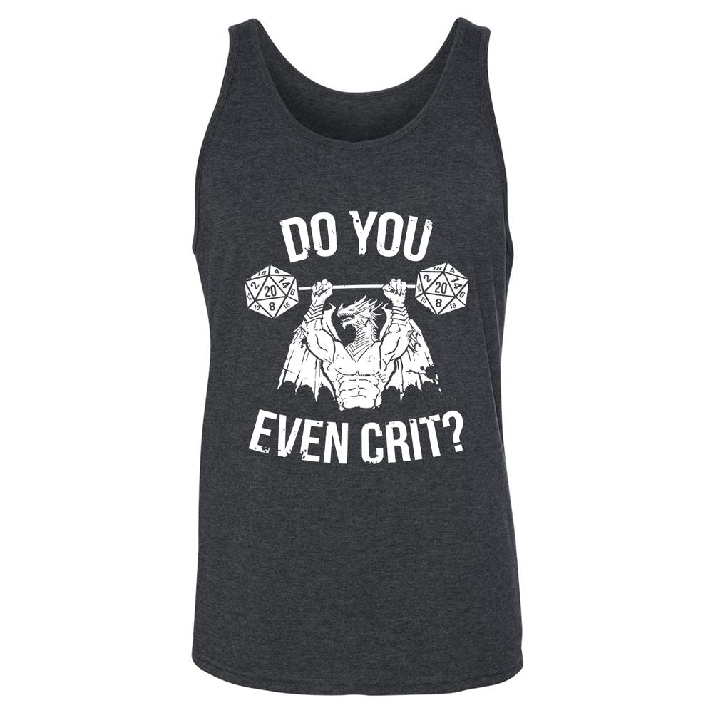 Do You Even Crit Unisex Jersey Tank - Dark Grey Heather - 6