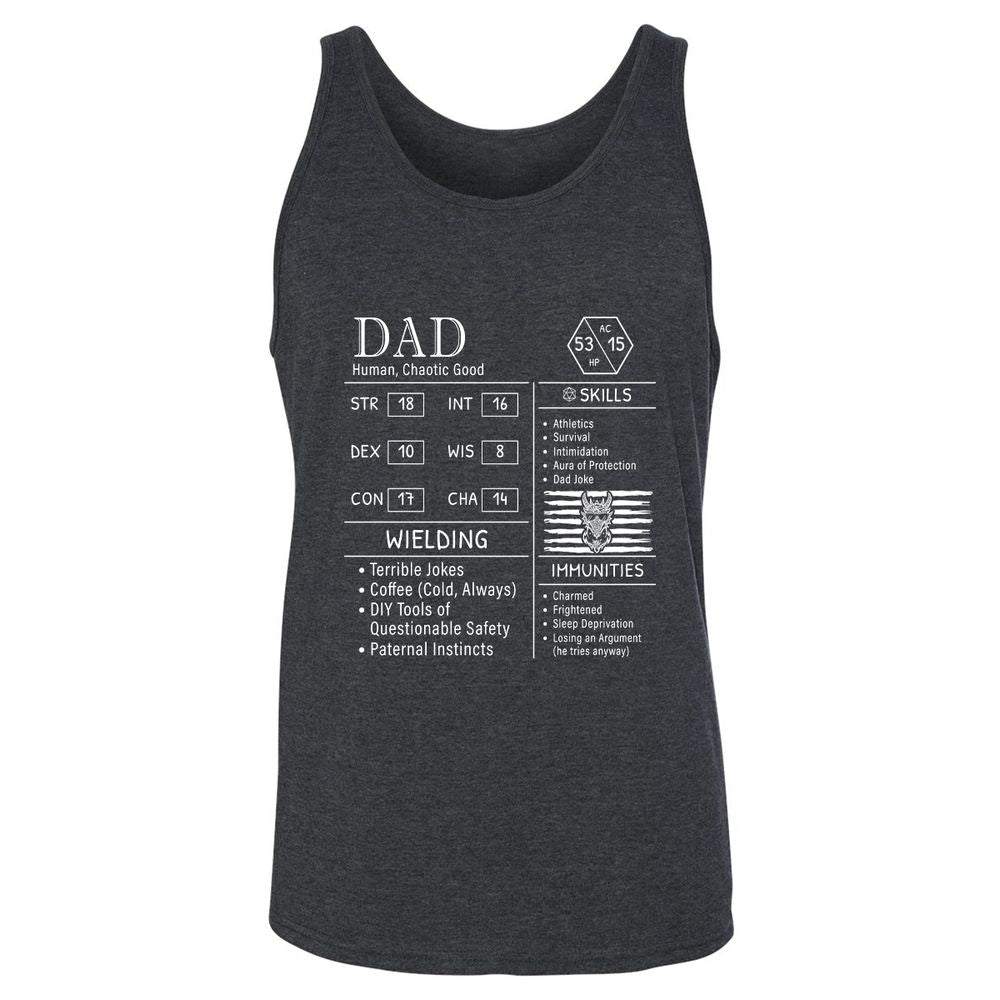 Dad Stats New - Dark Grey Heather - 6