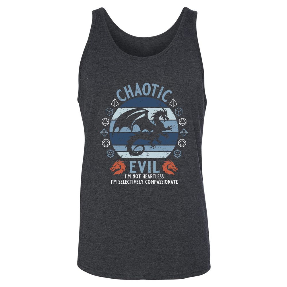 Chaotic Evil 2 Unisex Jersey Tank - Dark Grey Heather - 6