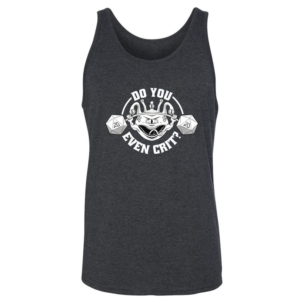 Do You Even Crit Unisex Jersey Tank - Dark Grey Heather - 6