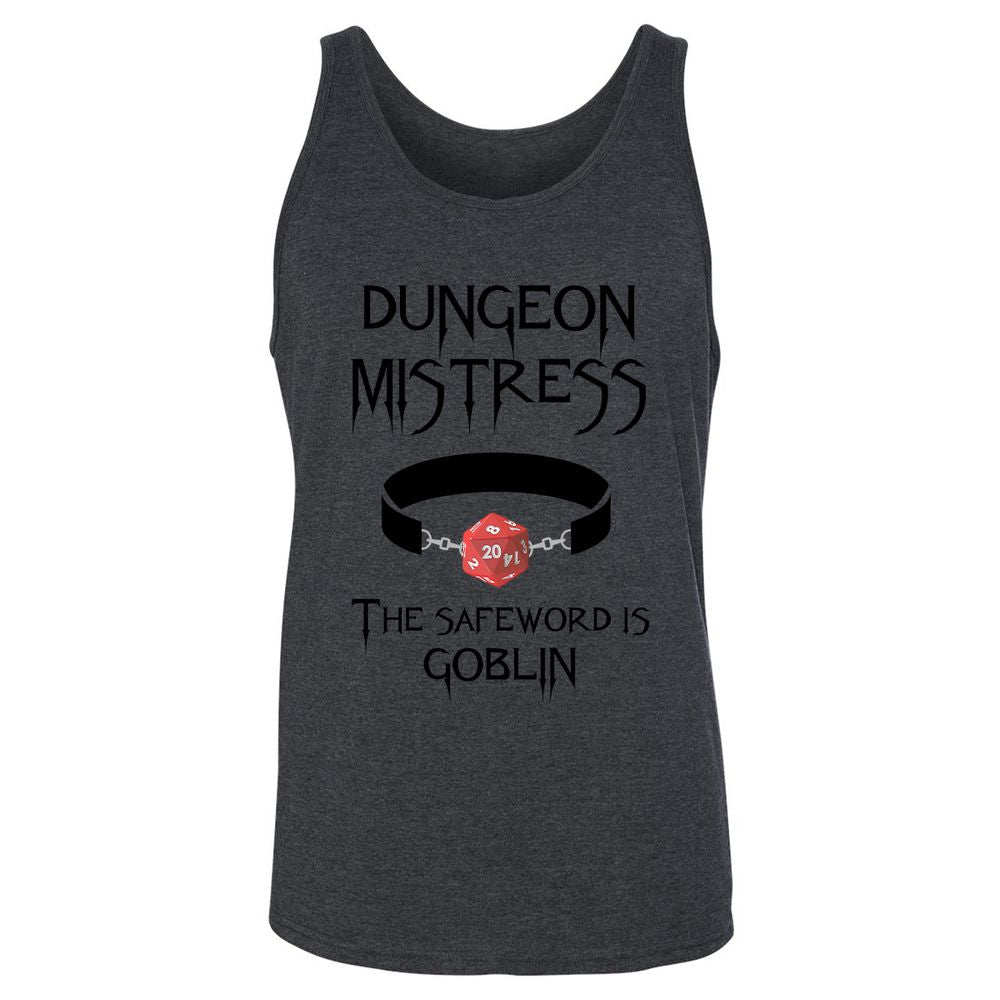 Dungeon Mistress Unisex Jersey Tank - Dark Grey Heather - 6