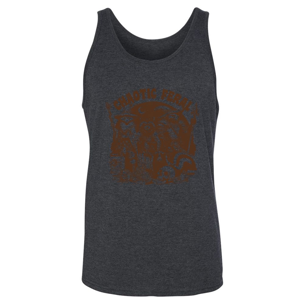 DND Inspired Raccoon Opossum Chaotic Feral - Dark Grey Heather - 6