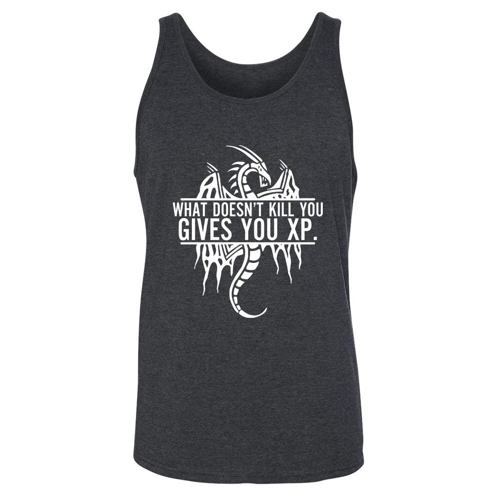 What Doesn't Kill You Unisex Jersey Tank - Dark Grey Heather - 6