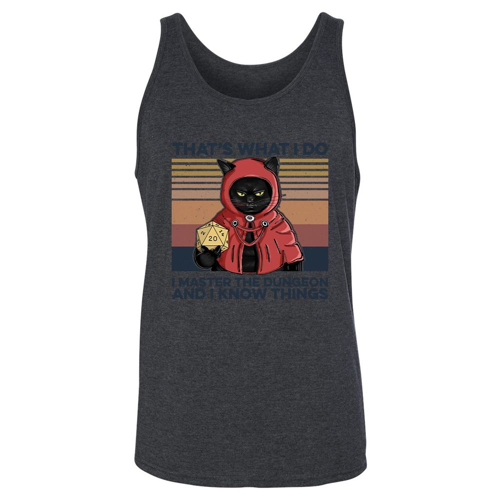 I Master The Dungeons Unisex Jersey Tank - Dark Grey Heather - 6