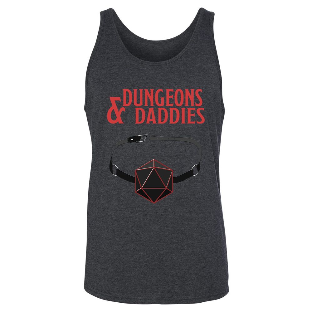Dungeons And Daddies Unisex Jersey Tank - Dark Grey Heather - 6