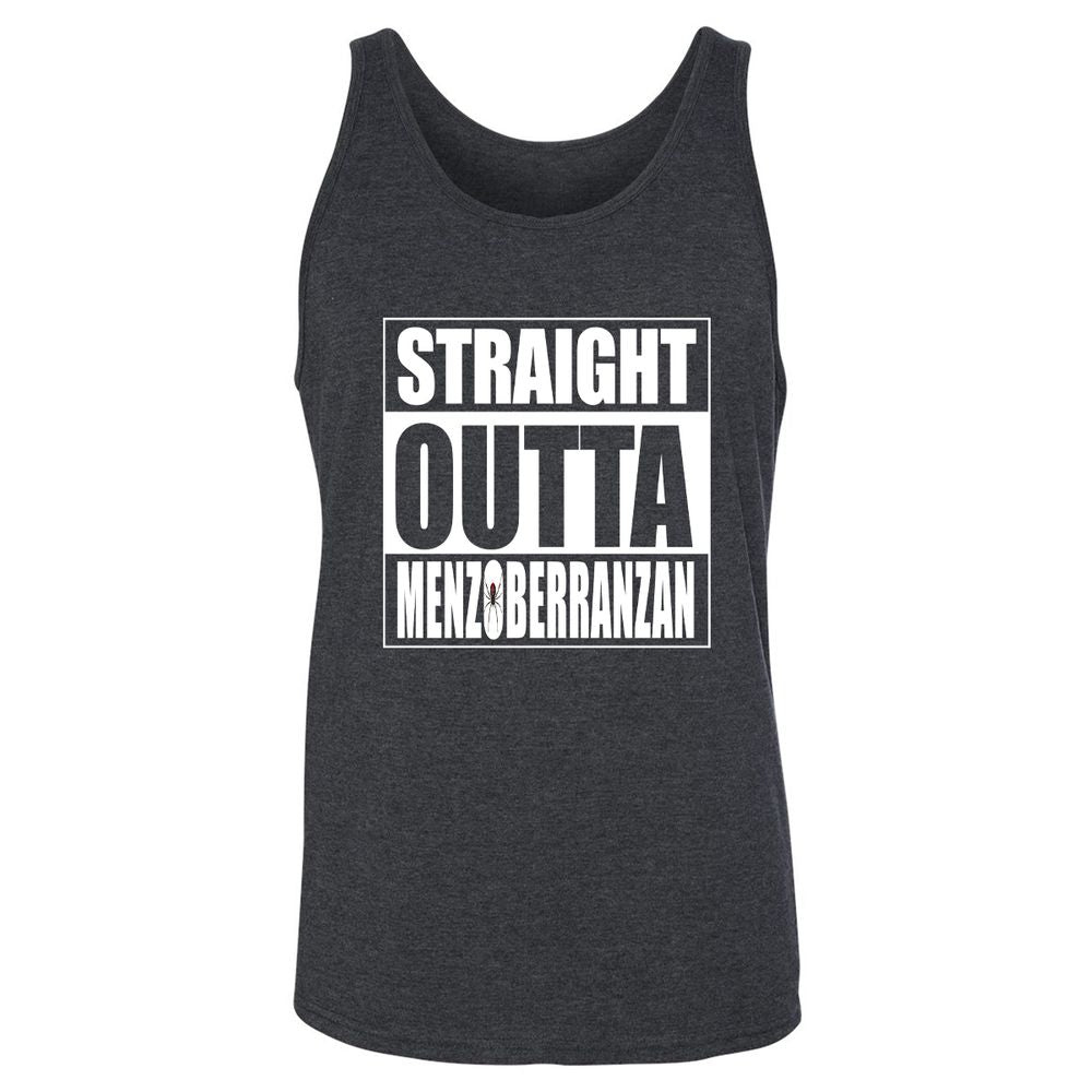 Straight Outta Menzoberranzan Unisex Jersey Tank - Dark Grey Heather - 6