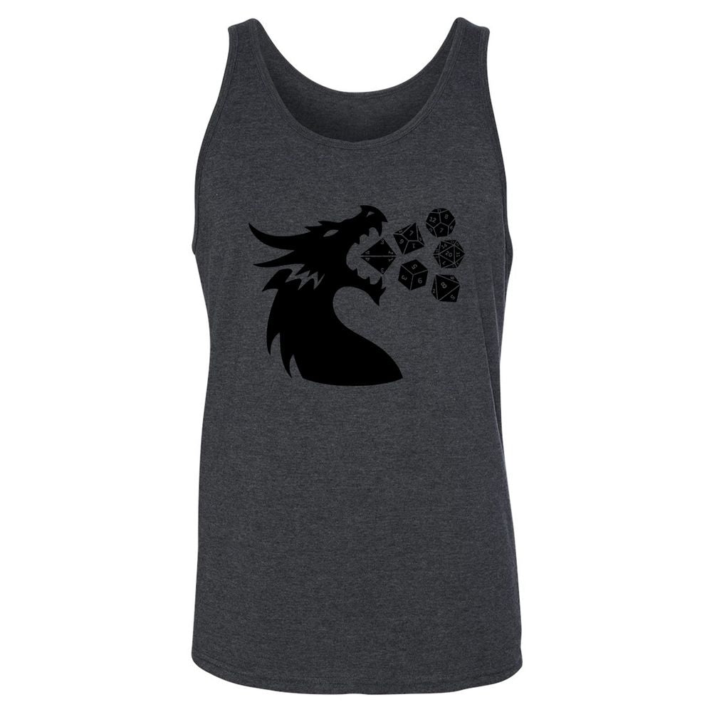 Pac And Dragon Unisex Jersey Tank - Dark Grey Heather - 6