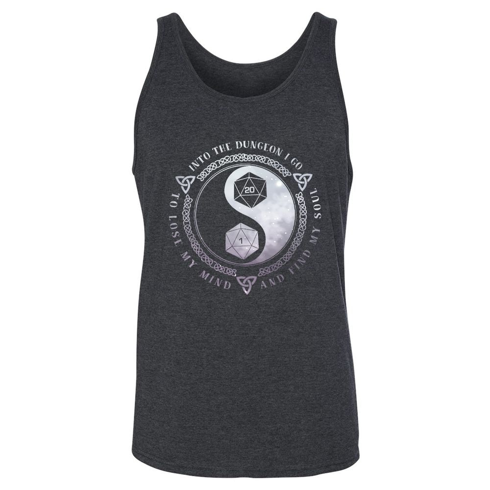 Into The Dungeon I Go Unisex Jersey Tank - Dark Grey Heather - 6