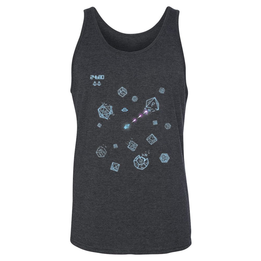 The Dices Game Unisex Jersey Tank - Dark Grey Heather - 6
