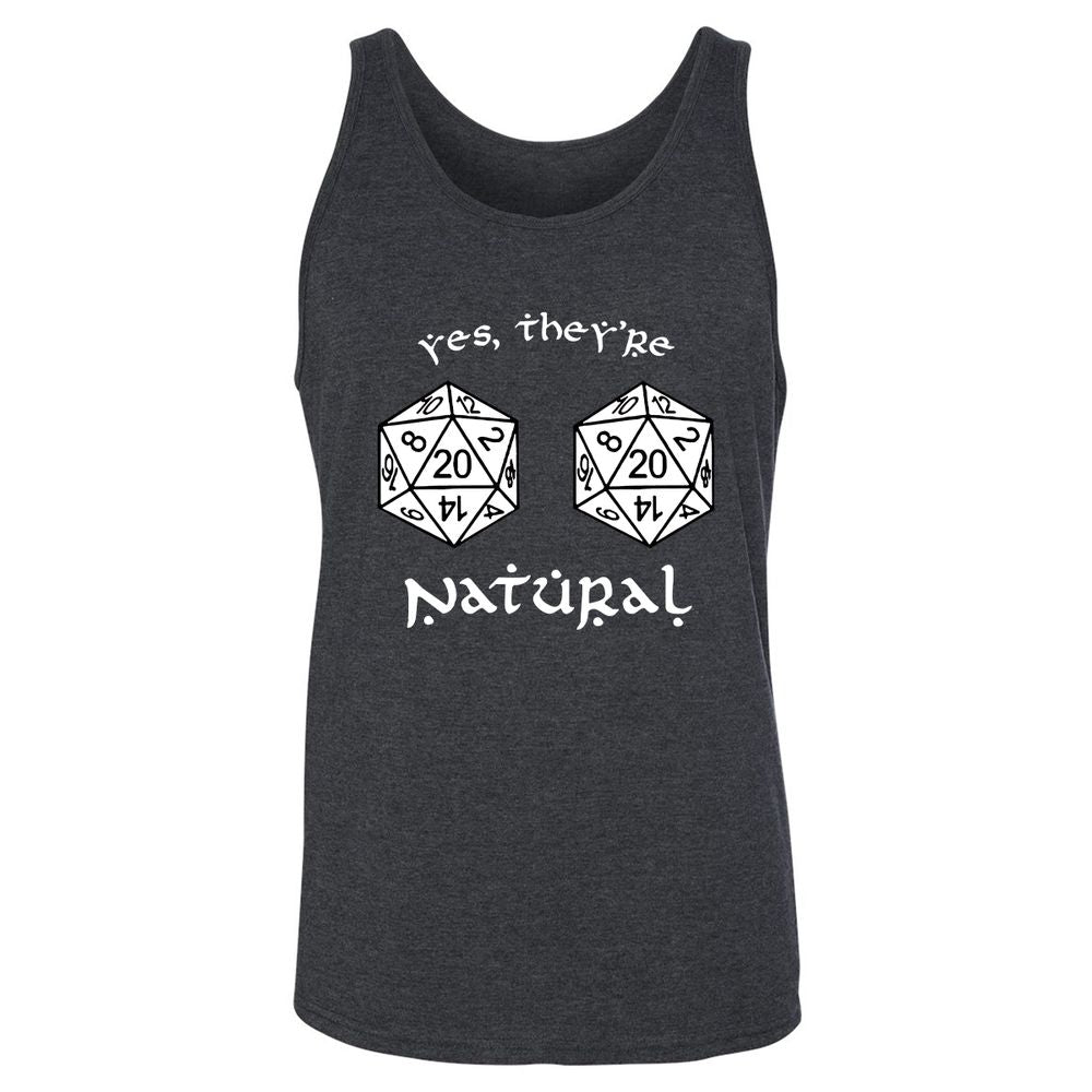 They Are Natural Unisex Jersey Tank - Dark Grey Heather - 6