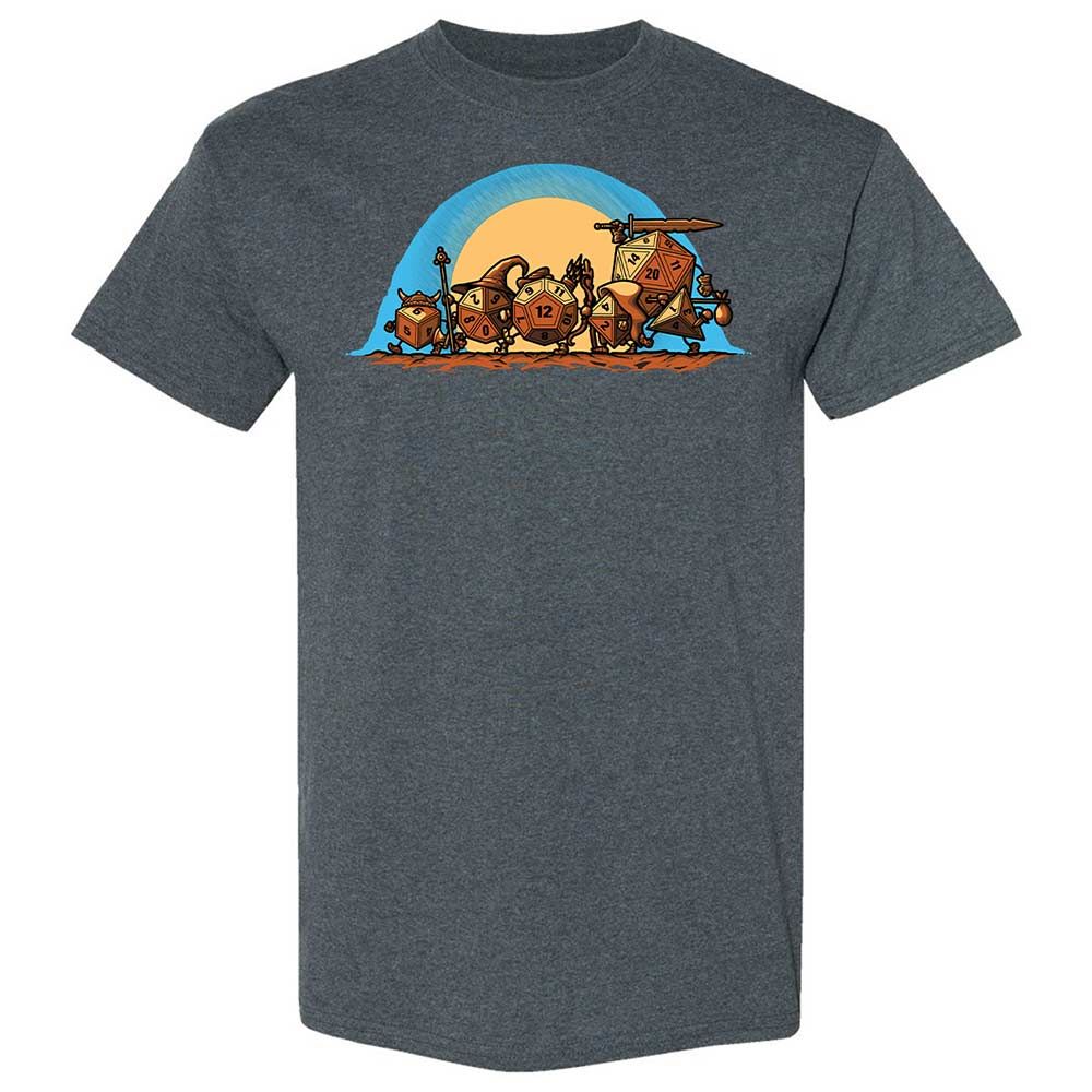 The Fellowship Of The Dice Classic Unisex T-Shirt - Dark Heather - 6