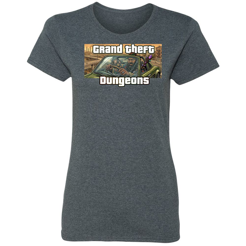 Grand Theft Dungeons Women's T-Shirt - Dark Heather - 6