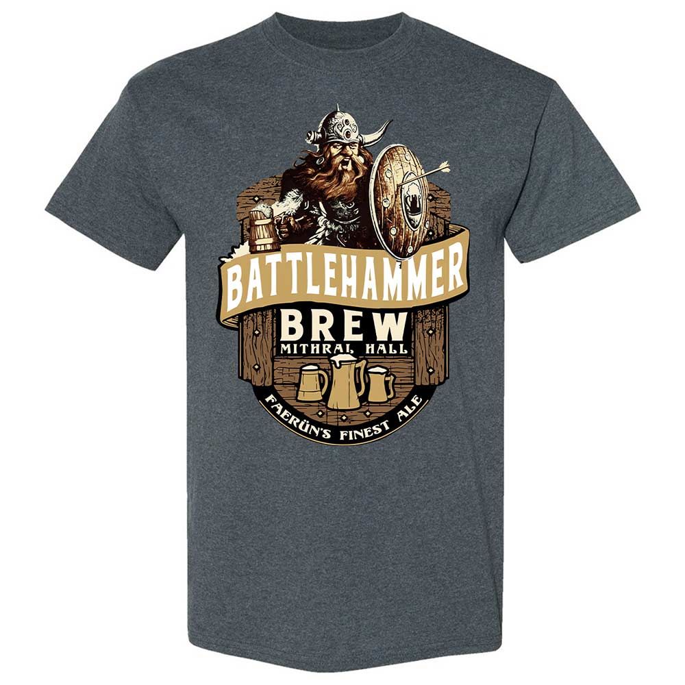 Battlehammer Brew Classic Unisex T-Shirt - Dark Heather - 6