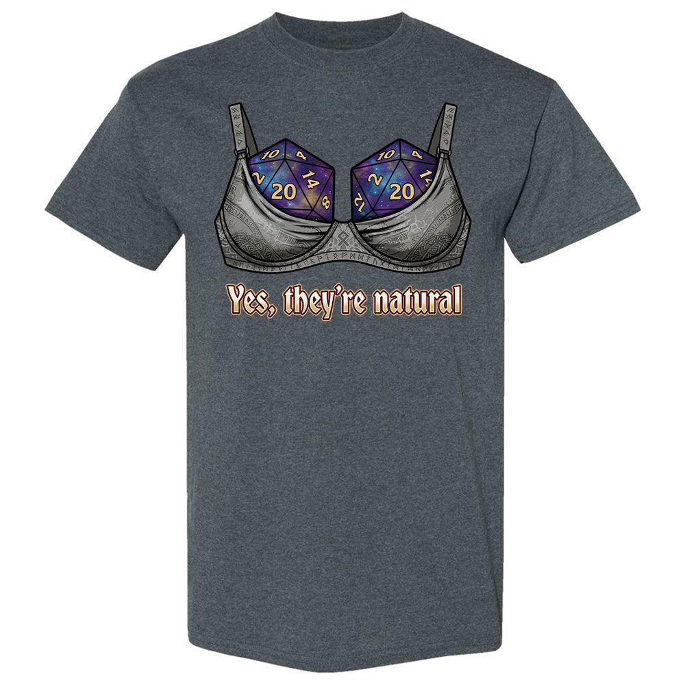 They Are Natural Nat20 Classic Unisex T-Shirt - Dark Heather - 6