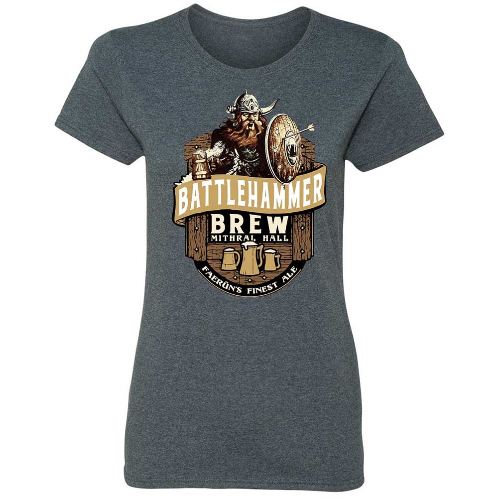 Battlehammer Brew Women's T-Shirt - Dark Heather - 6