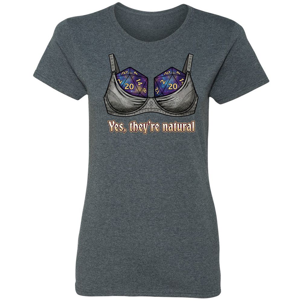 They Are Natural Nat20 Women's T-Shirt - Dark Heather - 6