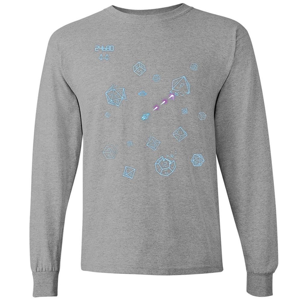 The Dices Game Long Sleeve T-Shirt - Graphite Heather - 6
