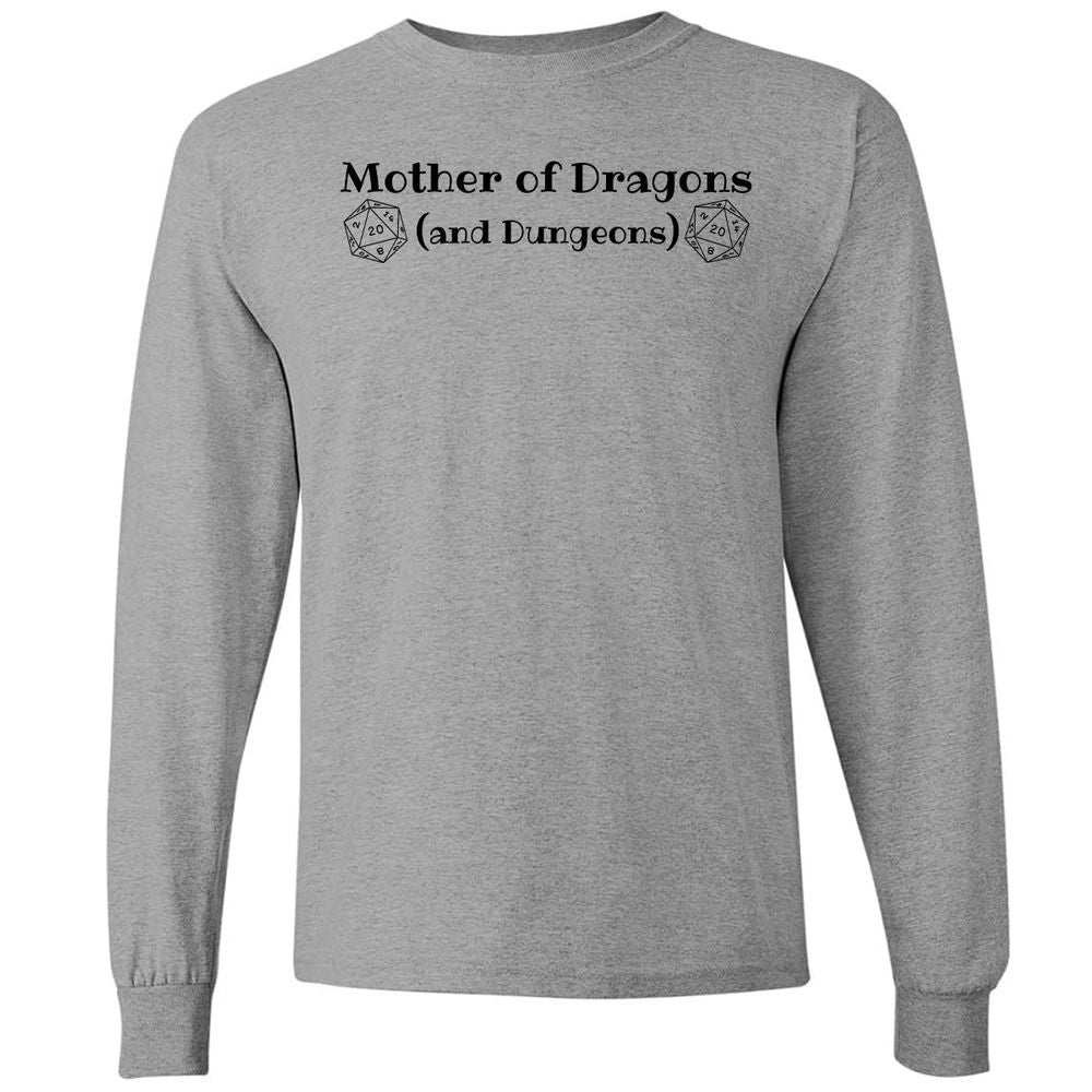 Mother Of Dragons Long Sleeve T-Shirt - Graphite Heather - 6