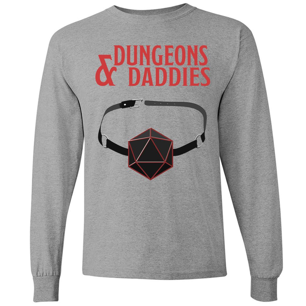 Dungeons And Daddies Long Sleeve T-Shirt - Graphite Heather - 6