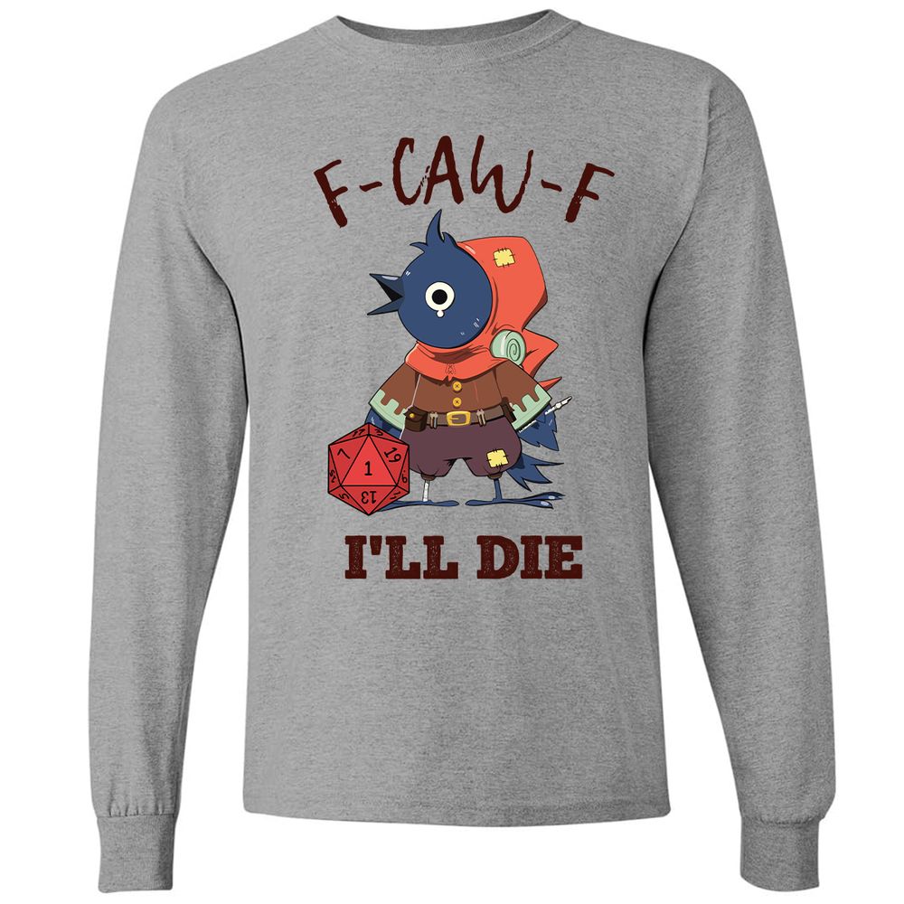 Funny F-CAW-F Kenku Crow - Graphite Heather - 6