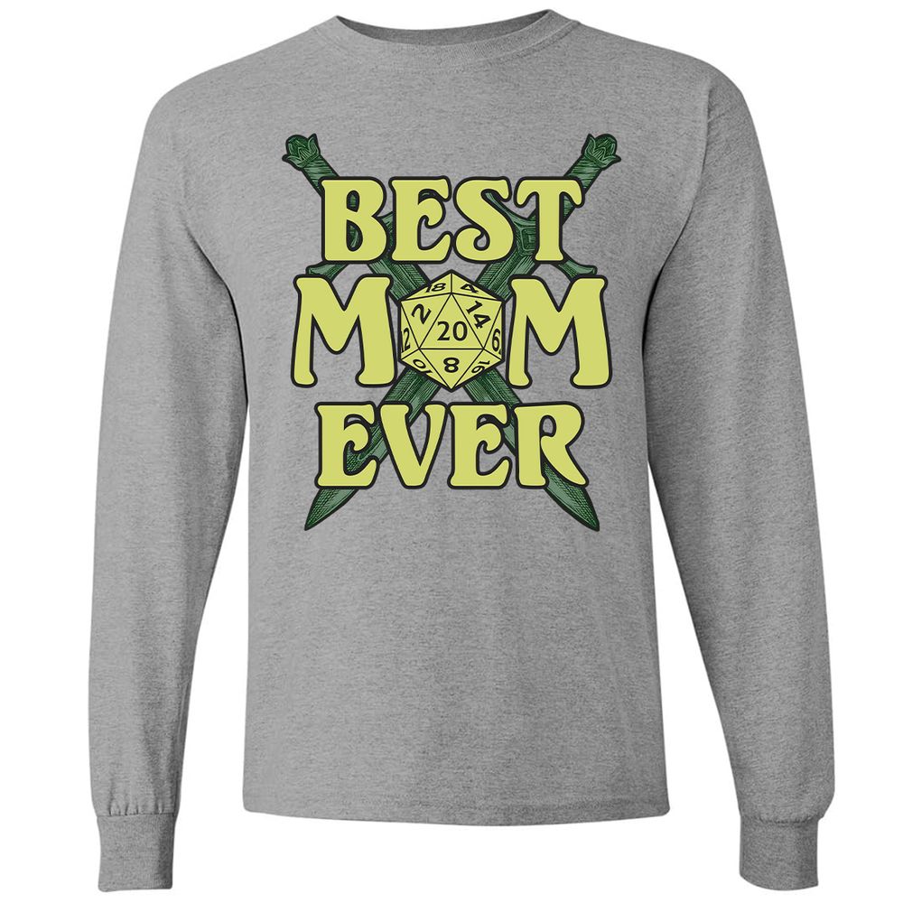 Best Mom Ever Long Sleeve T-Shirt - Graphite Heather - 6