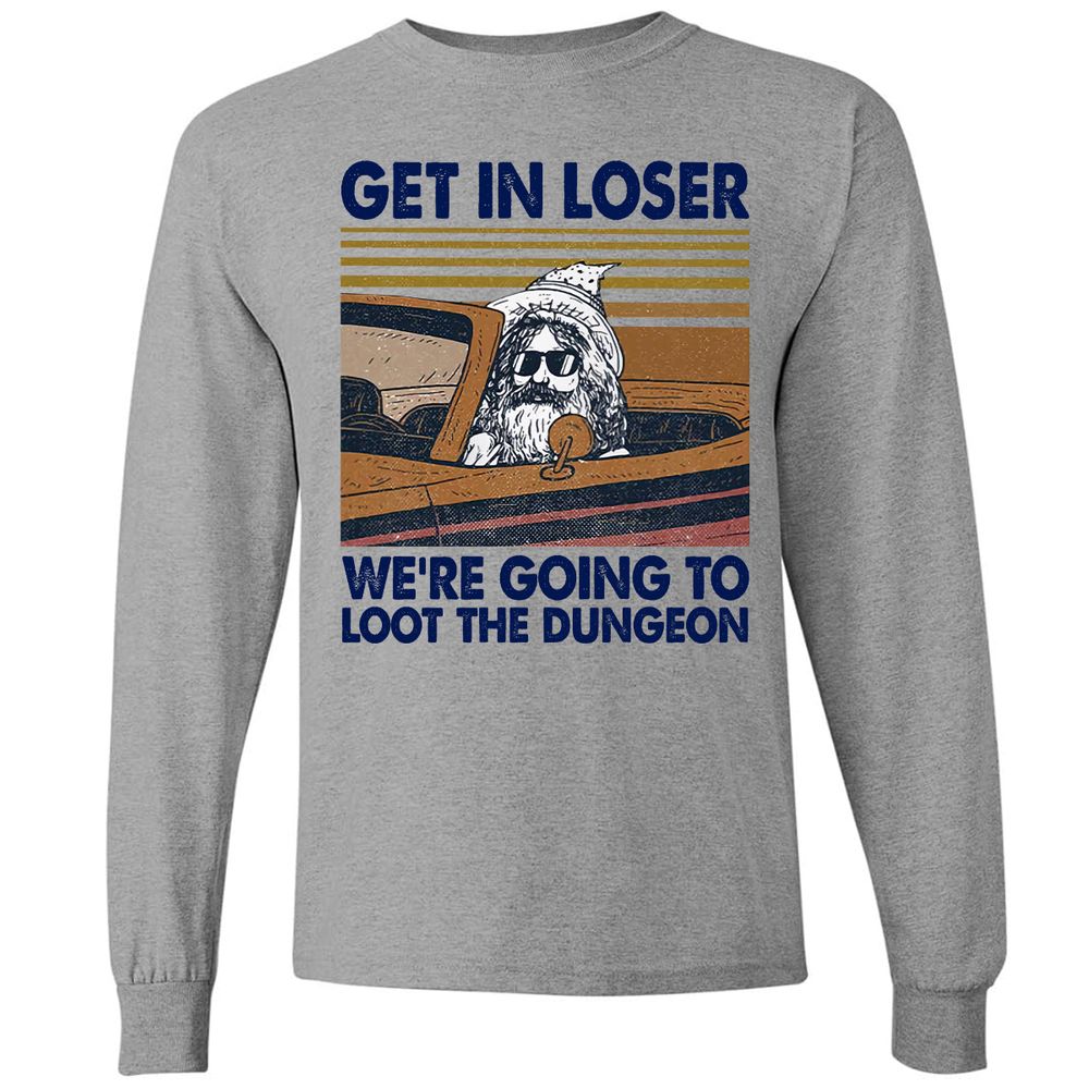 We're Going To Loot The Dragon Long Sleeve T-Shirt - Graphite Heather - 6
