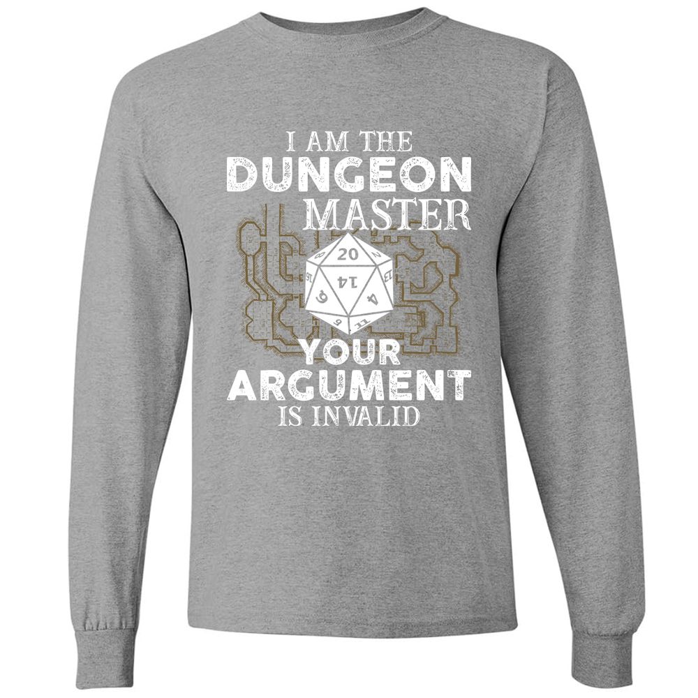 I Am the Dungeon Master – Your Argument Is Invalid - Graphite Heather - 6