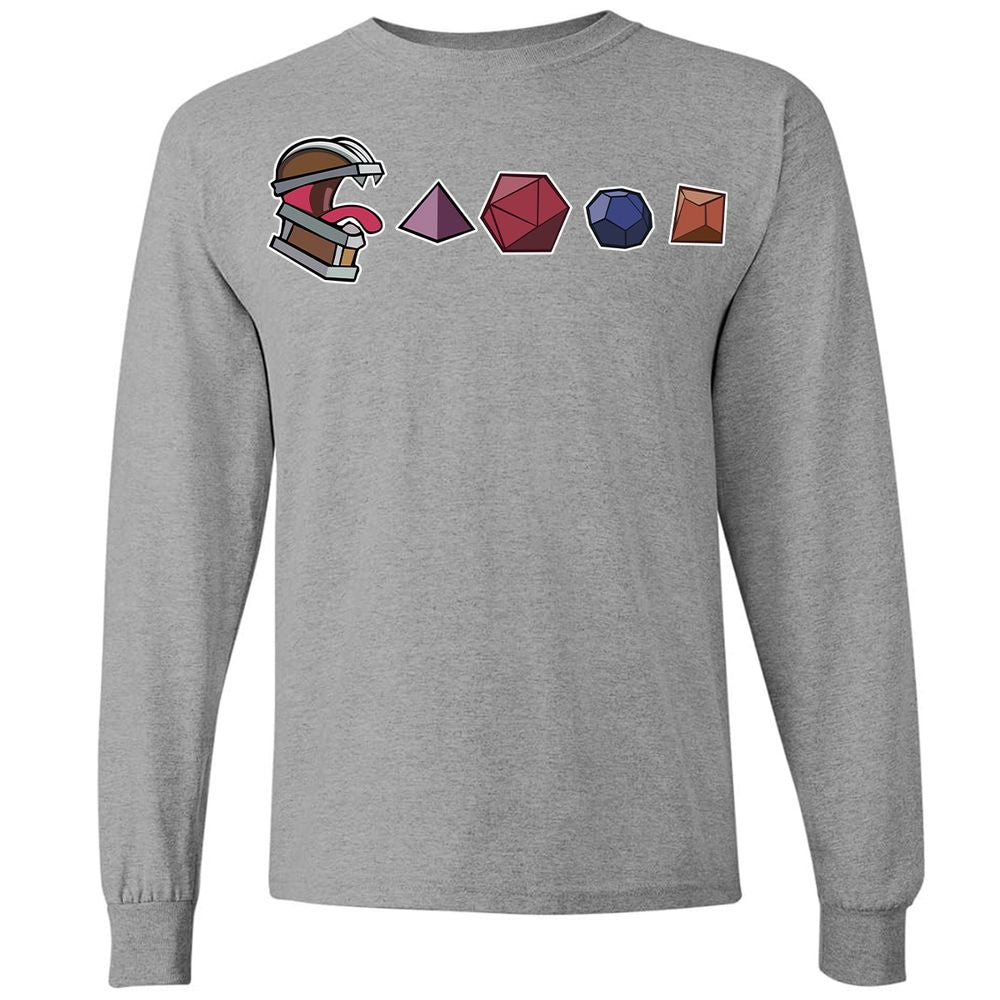 Mimic And Dices Long Sleeve T-Shirt - Graphite Heather - 6
