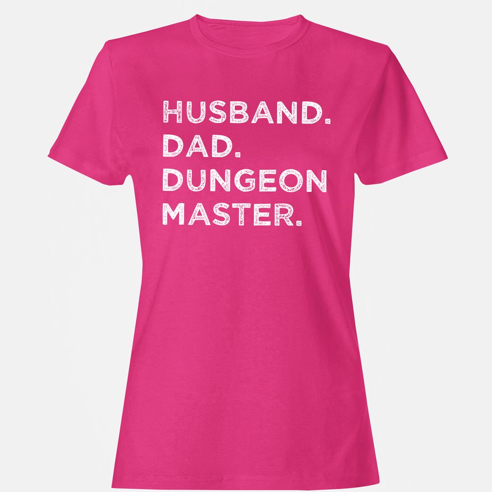 Husband Dad Dungeon Master Women's T-Shirt - Heliconia - 6