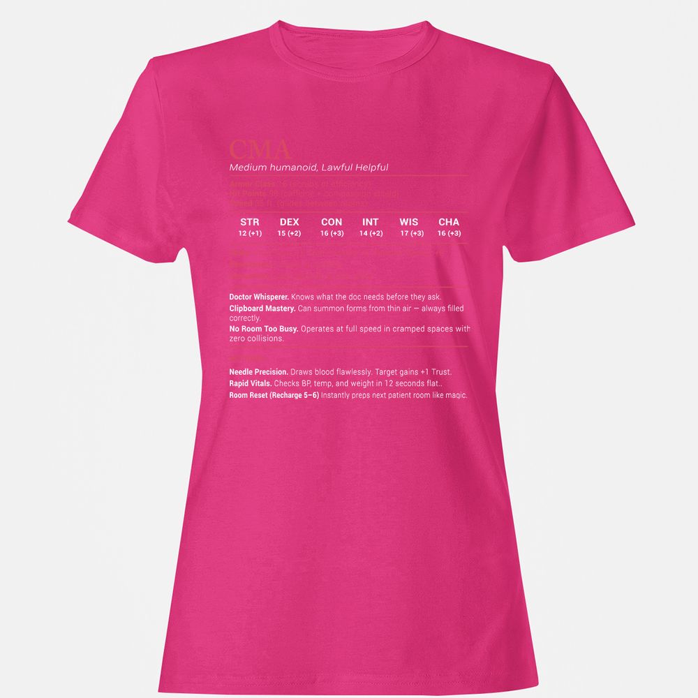 CMA Stats Women's T-Shirt - Heliconia - 6